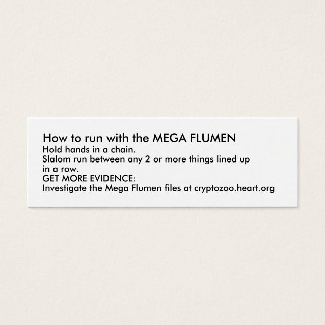 Como correr com o MEGA FLUMEN (Frente)