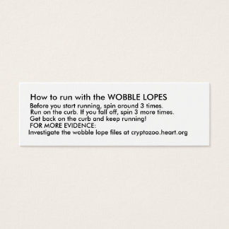 Como correr com o WOBBLE LOPES.