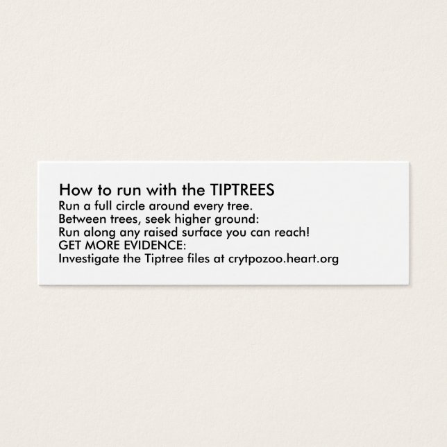 Como correr com os TIPTREES (Frente)