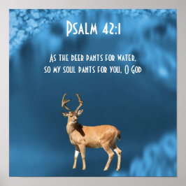 Como Deer Pants for Water Psalm Poster