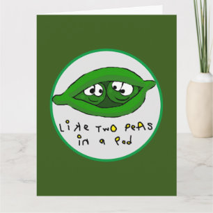 Como Dois Ervilhas Num Cartão De Boas-Vindas