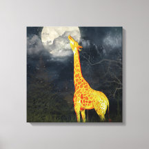 Como é a lua? Giraffe & Moon | CANVAS