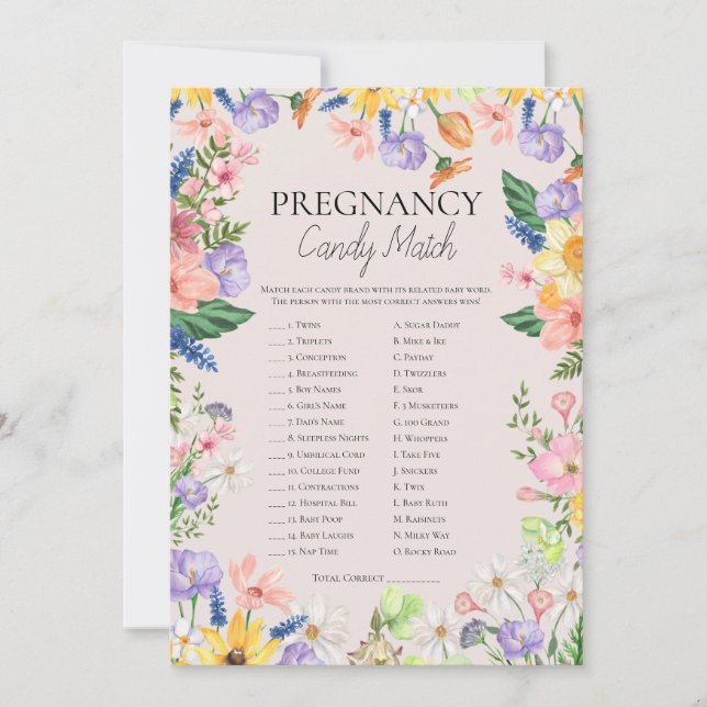 Como É Doce O Cartão De Jogo De Combinação De Doce (Frente)