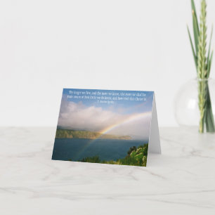 Como é o Cristo Excelente... Cartão de nota