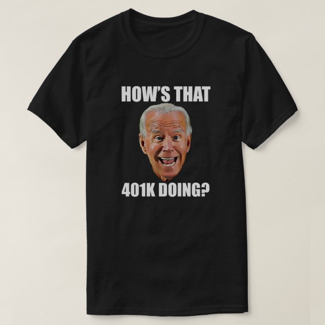 COMO ESTÁ O 401K? T-Shirt ENVERGONHADO (Frente do Design)