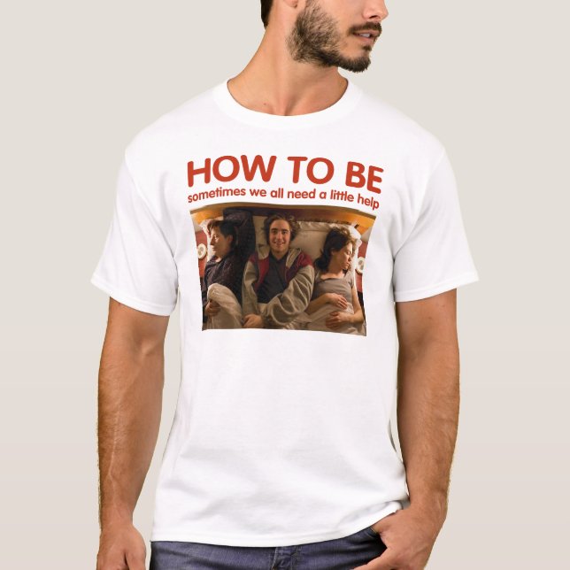 Como estar - na camiseta do branco da cama (Frente)
