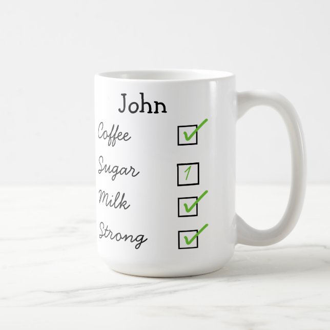 Como eu gosto de minha caneca personalizada café (Direita)