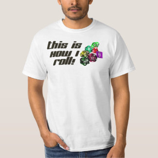 Como eu rolo o t-shirt
