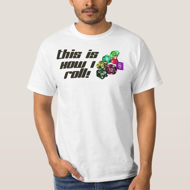 Como eu rolo o t-shirt (Frente)