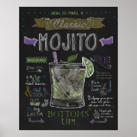 Como fazer um Poster de quadro térmico mojito