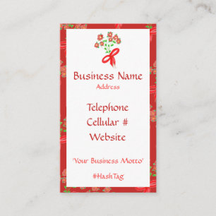 Como Feminina E Bonito Cartão de visita Floral