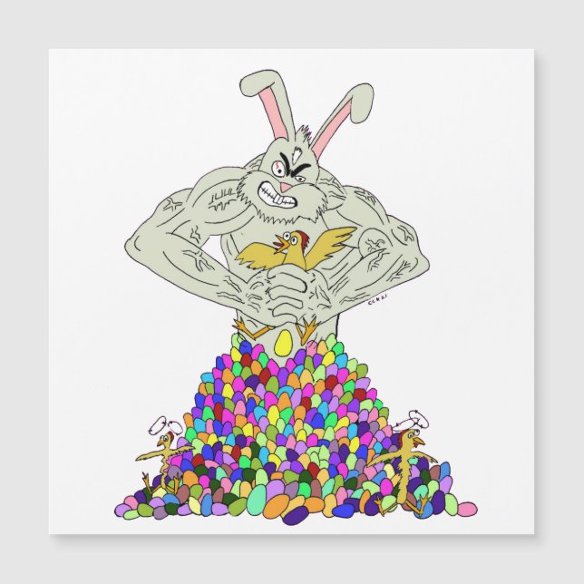 Como o coelho da Páscoa pega seus ovos (Frente)