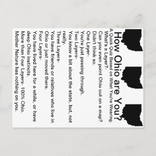 Como Ohio é você? Cartão