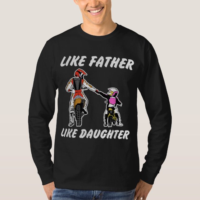 Como Pai, Como Filha, Camisa MX Motocross (Frente)