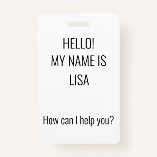 Como posso ajudar? Crachá