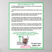 Como remover um Poster educacional de tique