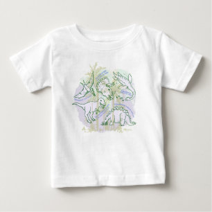 Como se diz camiseta de bebê dos dinossauros?