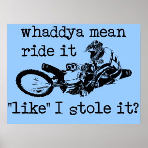 Como Se Você Tivesse Roubado Poster De Motocross D