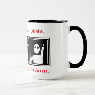 Como ser uma caneca do pirata