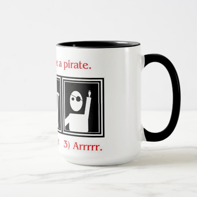 Como ser uma caneca do pirata (Direita)
