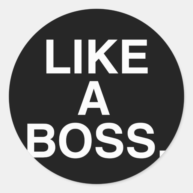 Como um adesivo do chefe (Frente)