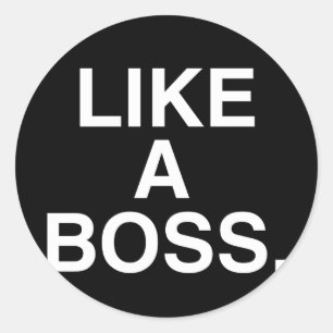 Como um adesivo do chefe