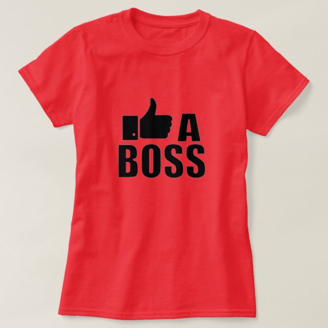 Como Uma Camiseta Do Chefe (Frente do Design)