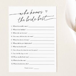 Como você sabe o cartão de jogo noivo?