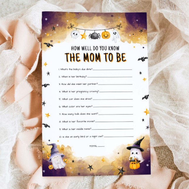 Como Você Sabe O Jogo Do Bebê Do Dia Das Bruxas? (Criador carregado)