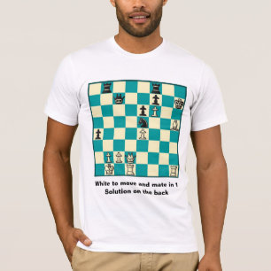 Companheiro da xadrez em 1 t-shirt do