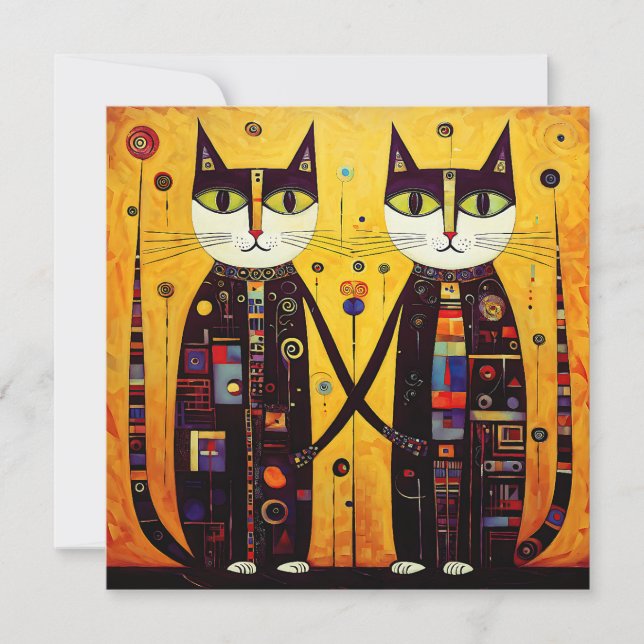 Companheiros de abstrato: Um conto de dois gatos (Frente)