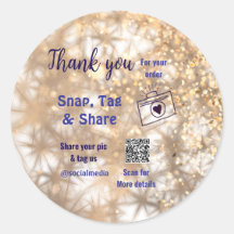 Compartilhamento de etiqueta Snap mídia social q r