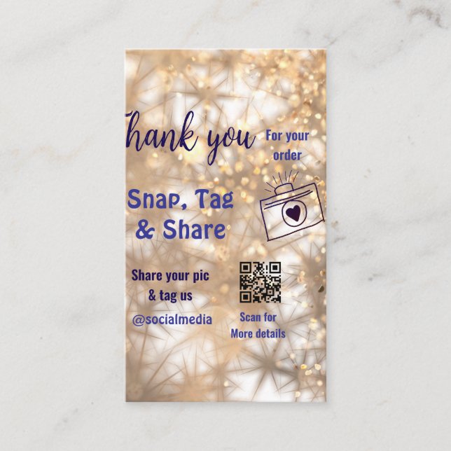 Compartilhamento de etiqueta Snap mídia social q r (Frente)