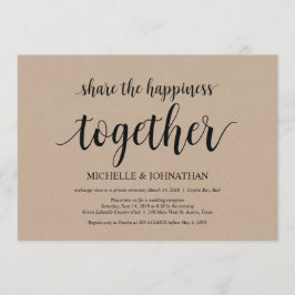 Compartilhe a felicidade Convites de Casamento Fur