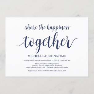 Compartilhe a felicidade Convites de Casamento Fur