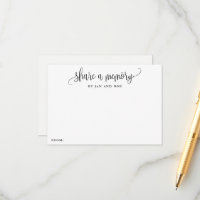 Compartilhe cartões de caligração minimalistas de 