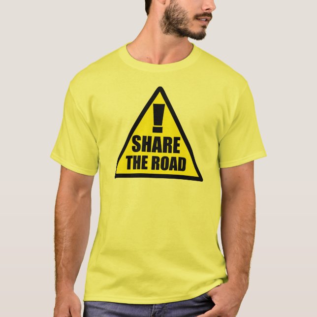 Compartilhe da estrada - camisa da bicicleta (Frente)