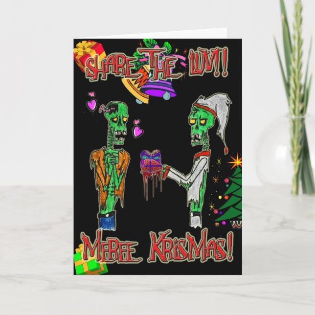 compartilhe do cartão de Natal do amor (Frente)