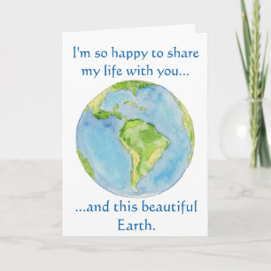 Compartilhe minha vida com seu cartão de aniversár