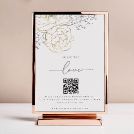 Compartilhe o Código QR de Foto de Casamento Elega