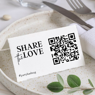 Compartilhe o Código QR de Fotos de Casamento de A