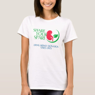 Compartilhe seu poupador um T-Shirt doador de rim