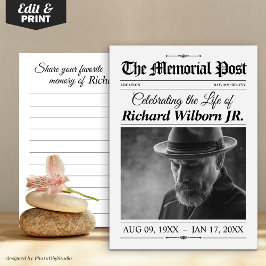 Compartilhe um Cartão de Memória Funeral Memorial