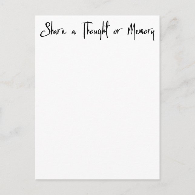 Compartilhe uma Celebração de Memória do Cartão Me (Frente)