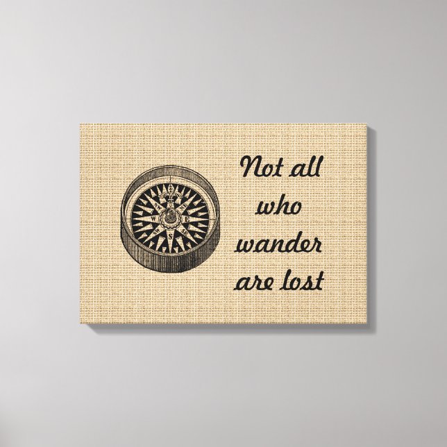 Compass Vintage na canvas (Frente)