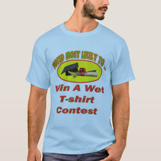 Competição molhada do t-shirt