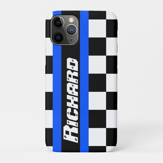 Competindo capas de iphone chequered auto esportes (Verso)