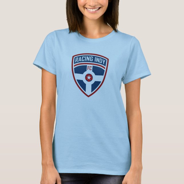 Competindo o t-shirt das mulheres de Indy (Frente)