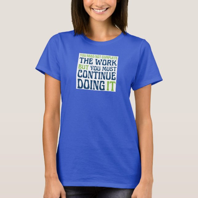 Completar o T-Shirt de Trabalho (Frente)