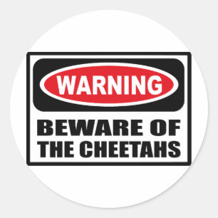 COMPORTAMENTO DE Atenção DO Adesivo DE CHEETAHS